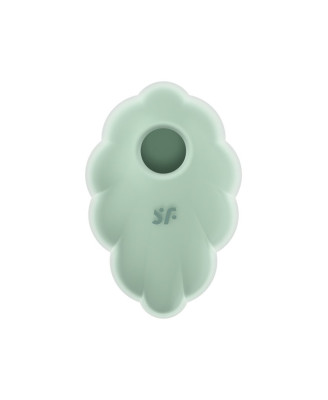 Stimulateur clitoridien par onde de pression sans contact et par vibration USB vert menthe, Cloud Dancer Satisfyer 